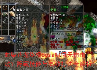 ѪȾ�����ռ�Boss������˻��ܣ����ؼ������Ч��ȫ����