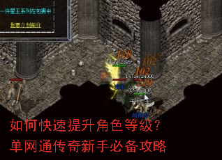 如何快速提升角色等级?单网通传奇新手必备攻略 如何快速提升角色等级?单网通传奇新手必备攻略