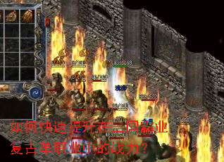如何快速提升在三国霸业复古单职业中的战力? 如何快速提升在三国霸业复古单职业中的战力?